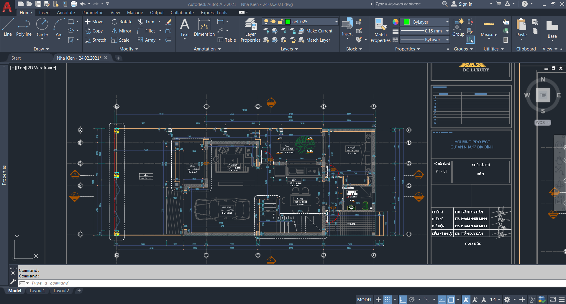 Nhà phố 2 tầng,nhà phố 7.7x13.7m,Nhà 2 tầng,File cad nhà phố 2 tầng