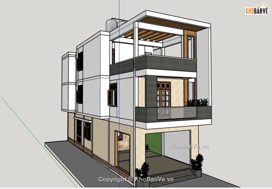 su nhà phố 3 tầng,model su nhà phố,su nhà phố