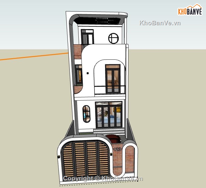 file su nhà phố 3 tầng,nhà phố 3 tầng file su,model sketchup nhà phố 3 tầng,sketchup nhà phố 3 tầng,nhà phố 3 tầng file sketchup