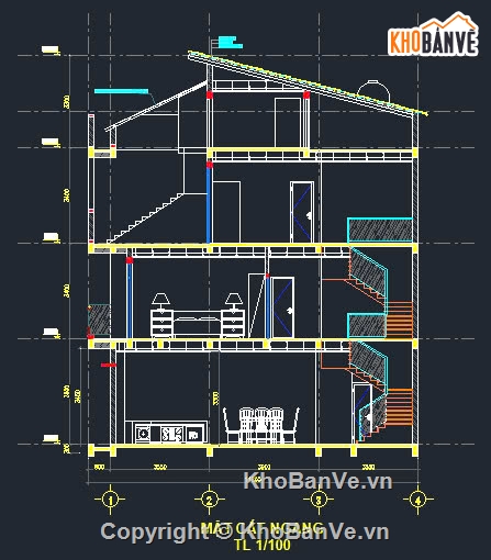 Nhà 3 Tầng 10.8x11.8m,Bản vẽ kiến trúc,Nhà Phố Đẹp 3 Tầng,Nhà Phố,Bản vẽ kết cấu,Thiết kế nhà đẹp