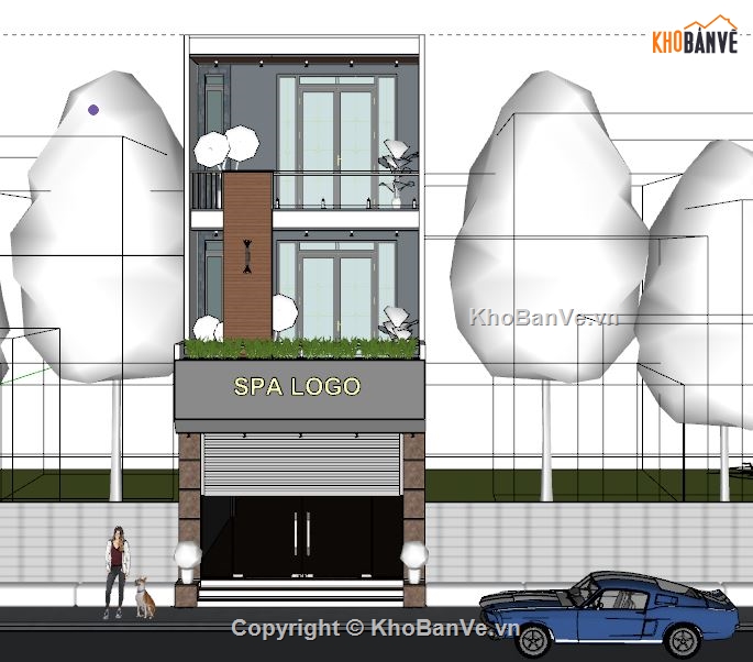 mẫu nhà phố 3 tầng sketchup,nhà phố 3 tầng,model sketchup nhà phố 3 tầng,sketchup nhà phố 3 tầng