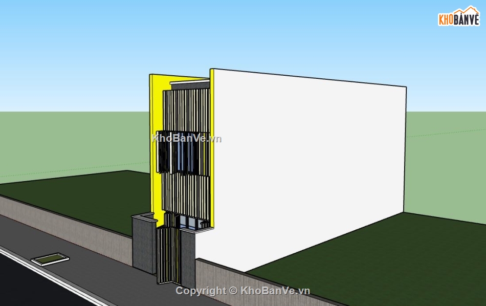 su nhà phố,model su nhà phố,file sketchup nhà phố