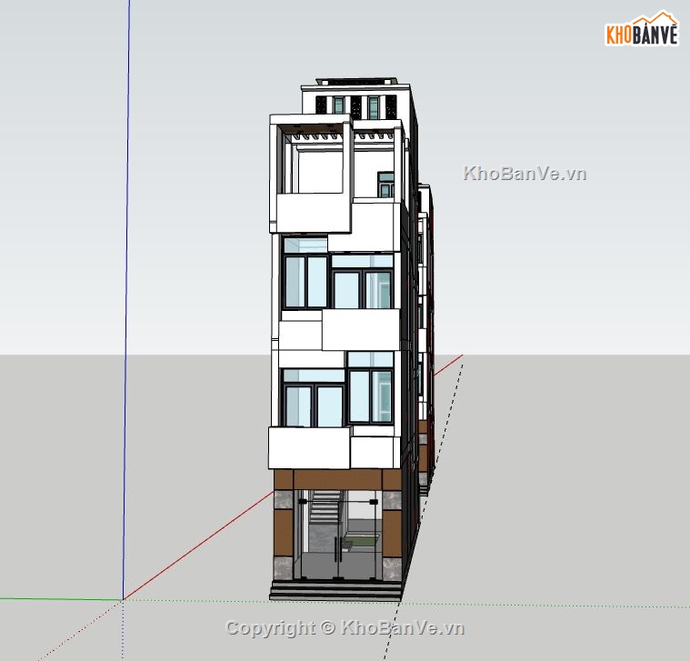 Nhà phố 4 tầng,file sketchup nhà phố 4 tầng,sketchup nhà phố 4 tầng,nhà phố 4 tầng file sketchup,nhà phố 4 tầng model su