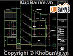 Nhà phố 4 tầng,cad nhà phố 4 tầng,file cad nhà phố 4 tầng