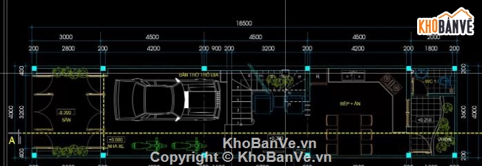 nhà phố 4 tầng,file cad nhà phố 4 tầng,nhà phố 4 tầng file cad