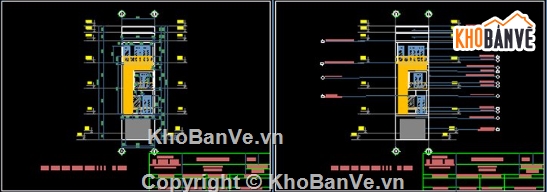 Nhà phố 4 tầng,Nhà phố,cad nhà phố 4 tầng,nhà phố 4 tầng file cad