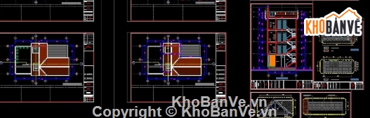 Nhà phố 4 tầng,kiến trúc 4 tầng,Nhà phố,file cad nhà phố 4 tầng