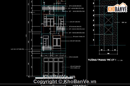 nhà phố 4 tầng,cad nhà phố 4 tầng,nhà phố 4 tầng file cad