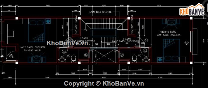 nhà phố 4 tầng,cad nhà phố 4 tầng,nhà phố 4 tầng file cad