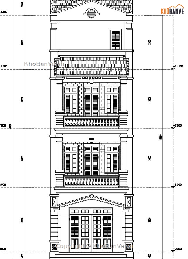 nhà phố 4 tầng,nhà phố  tân cổ,nhà phố tân cổ điển 4 tầng,nhà 4 tầng