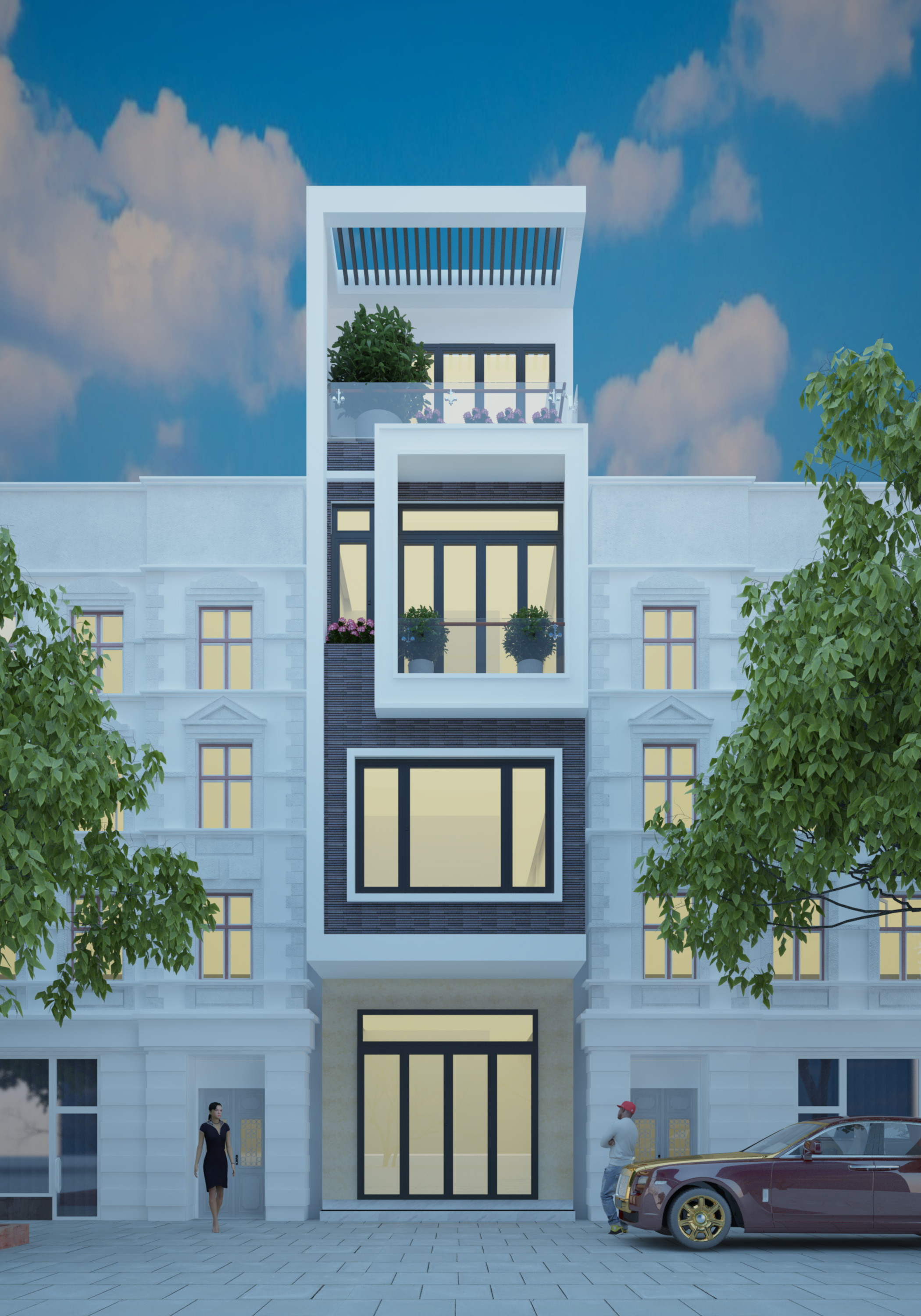 Chiêm ngưỡng các mẫu thiết kế nhà phố 4 tầng đẹp nhất 2024