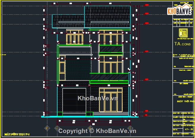 Bản vẽ nhà phố đẹp,Bản vẽ nhà phố nền đôi đẹp,Bản vẽ nhà phố 2 tầng đẹp