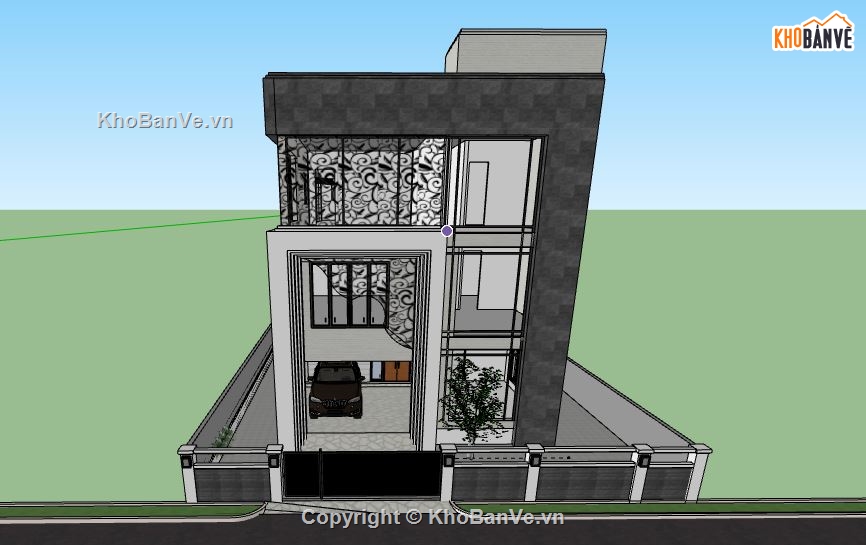 Nhà phố 3 tầng,sketchup Nhà phố 3 tầng,Nhà phố 3 tầng  File sketchup,file su nhà phố 3 tầng
