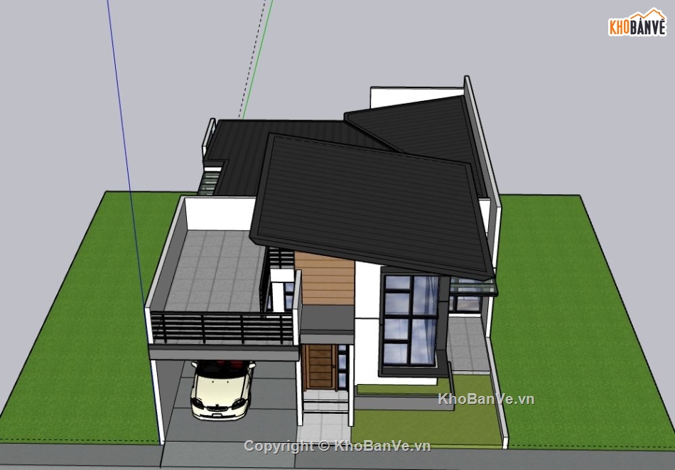 Nhà phố 2 tầng,file su nhà phố 2 tầng,nhà phố 2 tầng file sketchup,nhà phố 2 tầng file su,model su nhà phố 2 tầng