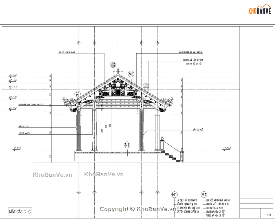 nhà ở 2 phòng ngủ,nhà thờ 3 gian,bản vẽ nhà thờ