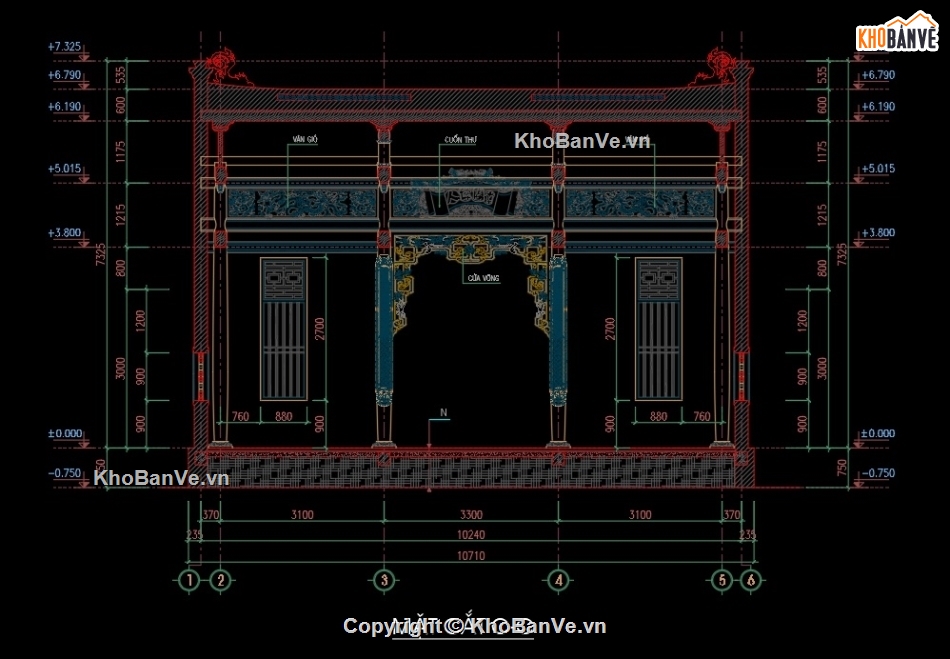 nhà thờ 3 gian,Nhà thờ họ 3 gian,Nhà thờ họ