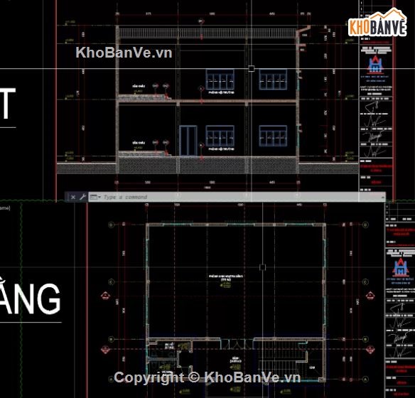 nhà văn hóa 2 tầng,nhà văn hóa,file cad nhà văn hóa
