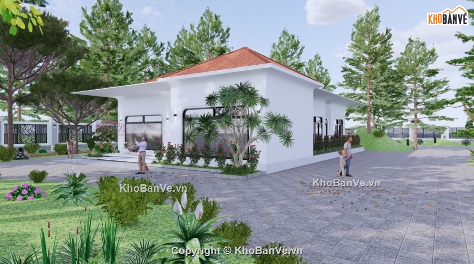 Nhà phố,nhà vườn,lanscape,sân vườn,mái ngói