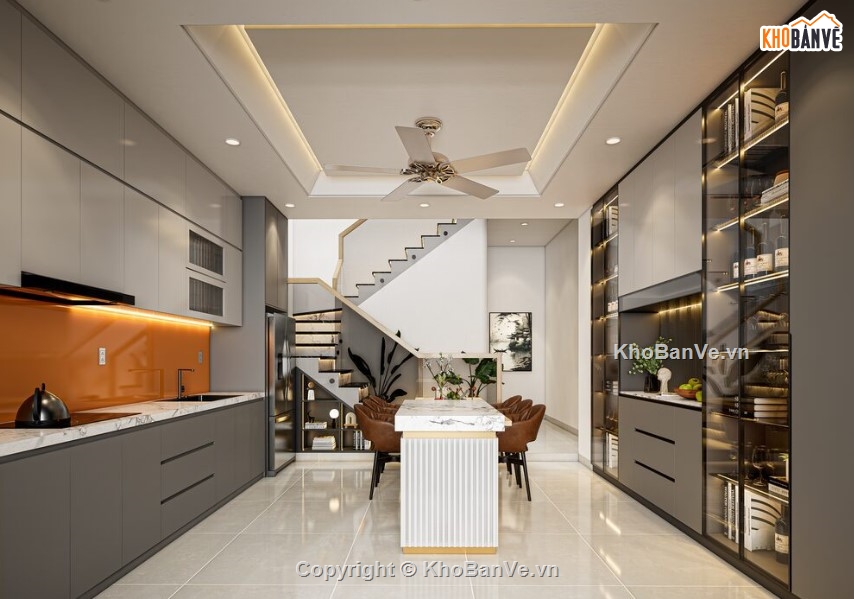 sketchup nội thất,nội thất nhà hiện đại,sketchup nội thất hiện đại