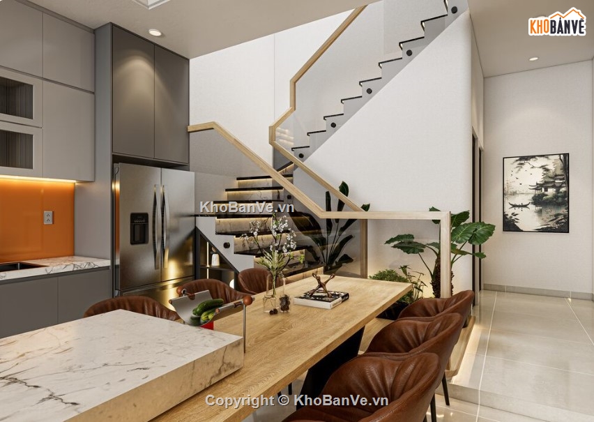 sketchup nội thất,nội thất nhà hiện đại,sketchup nội thất hiện đại