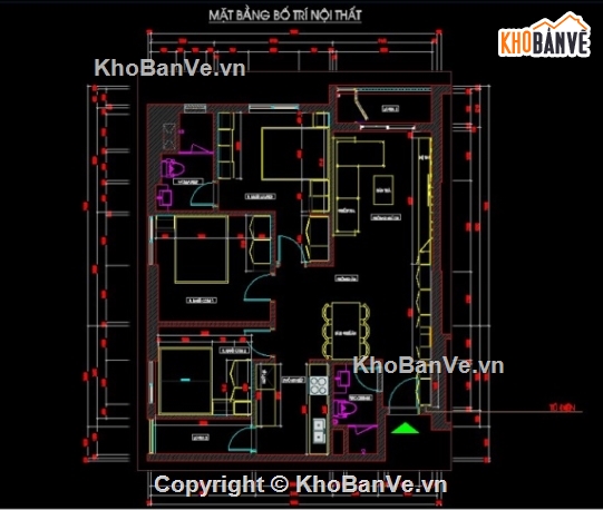 nội thất chung cư,cad nội thất chung cư,file cad nội thất chung cư