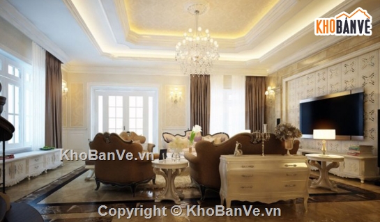 nội thất biệt thự 3 tầng,cad nội thất,file cad nội thất biệt thự