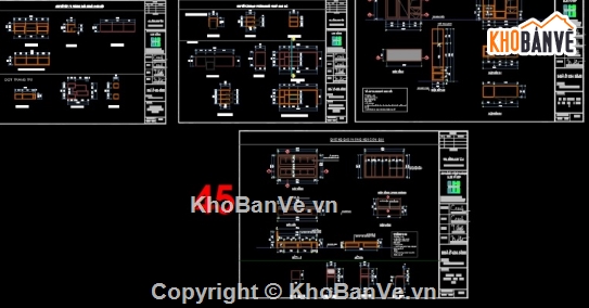 Nội thất,nội thất nhà 3 tầng,cad nội thất