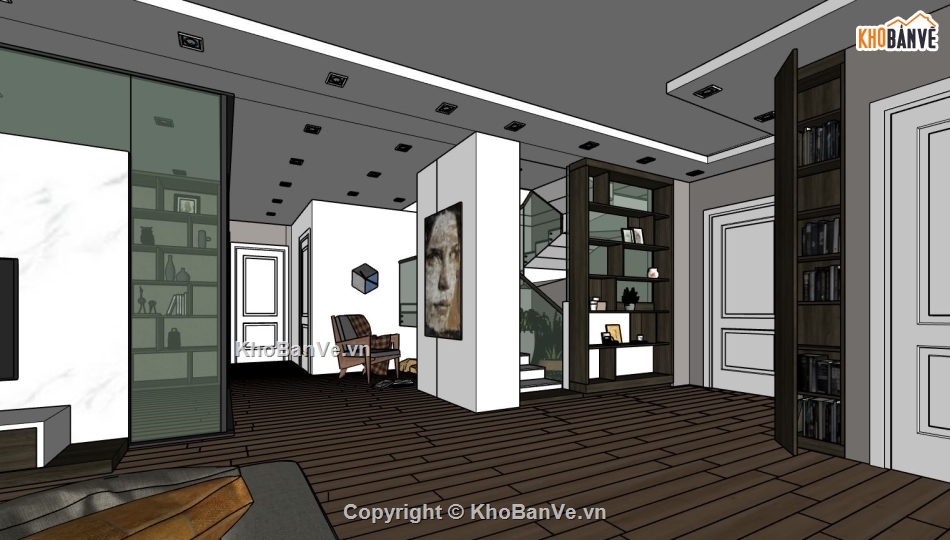 file sketchup phòng khách,sketchup phòng khách,phòng khách file sketchup,file su phòng khách,phòng khách model su