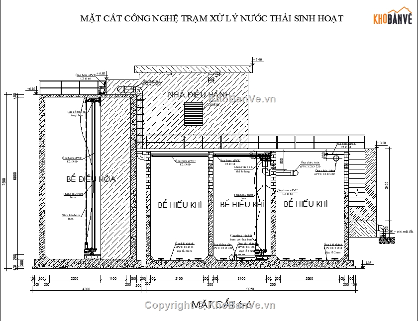 nước thải sinh hoạt 280m3,nước thải tòa nhà,xử lý nước thải sinh hoạt,công nghệ vi sinh