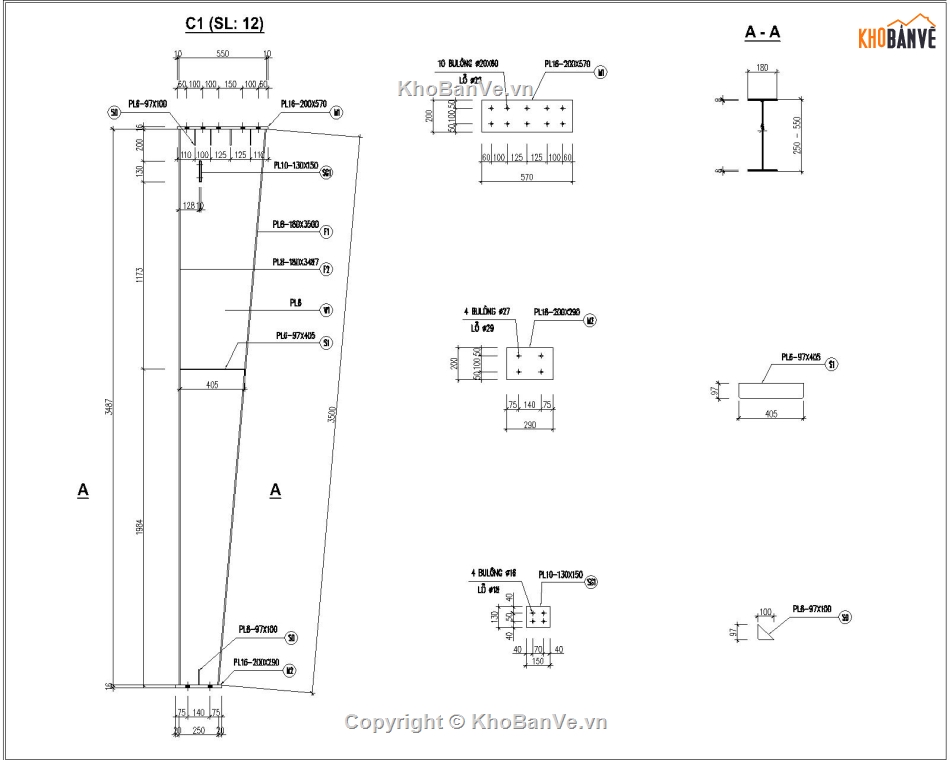 kết cấu thép,Nhà xưởng 20x30m,Nhà xưởng thép,kết cấu,full kiến trúc,thép