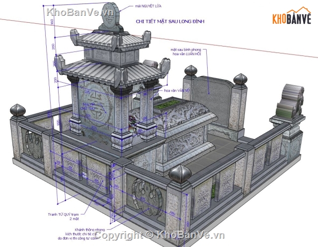 mộ tổ,mộ đá,sketchup mộ đá,mộ tổ sketchup,file 3d sketchup,phối cảnh