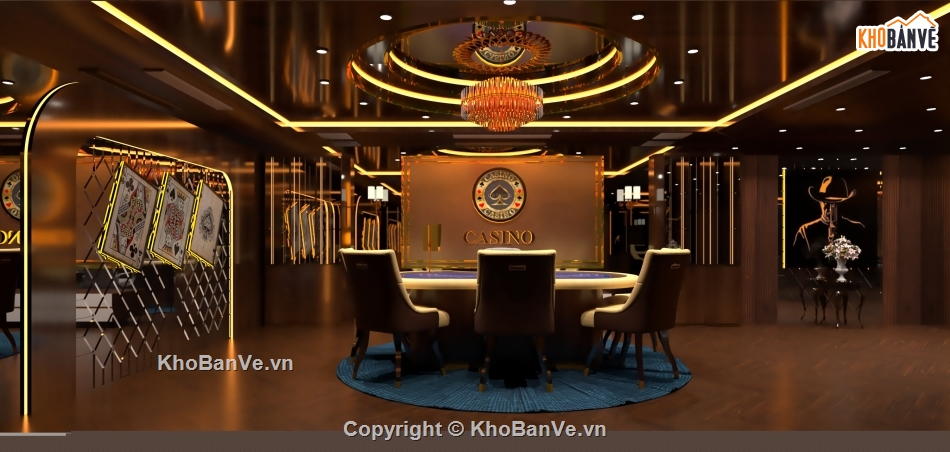 phòng bài casino,thiết kế theo phong cách hiện đại.,phòng bếp