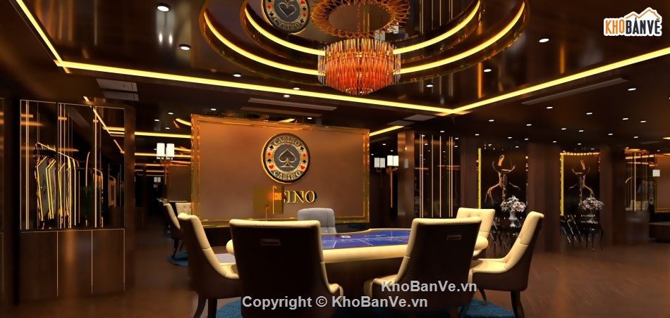 phòng bài casino,thiết kế theo phong cách hiện đại.,phòng bếp