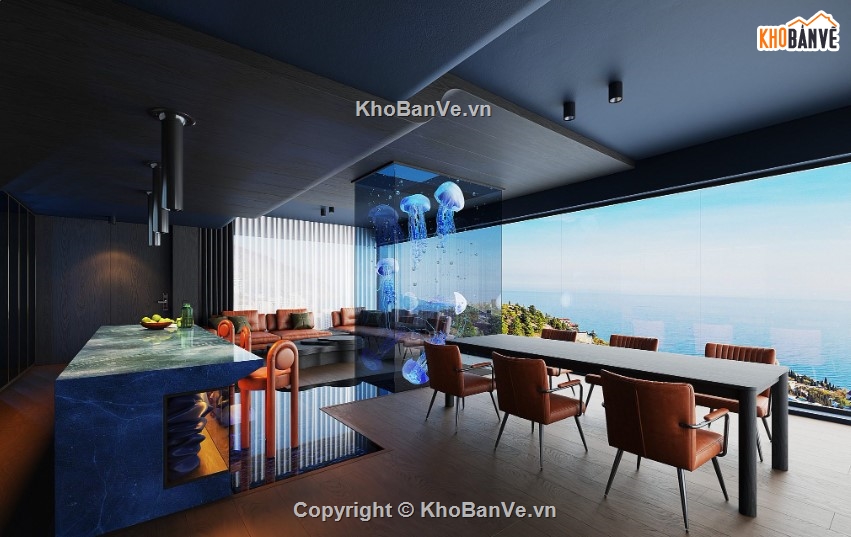 phòng khách đẹp,phòng bếp sketchup,sketchup phòng khách,khách bếp đẹp
