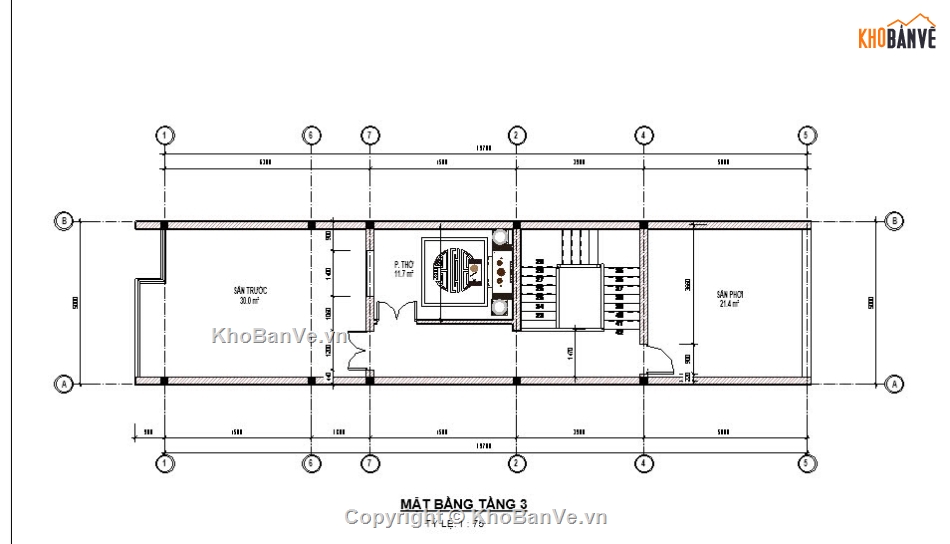 nhà phố 3 tầng,nhà 3 tầng,nhà kích thước 5 x 20m
