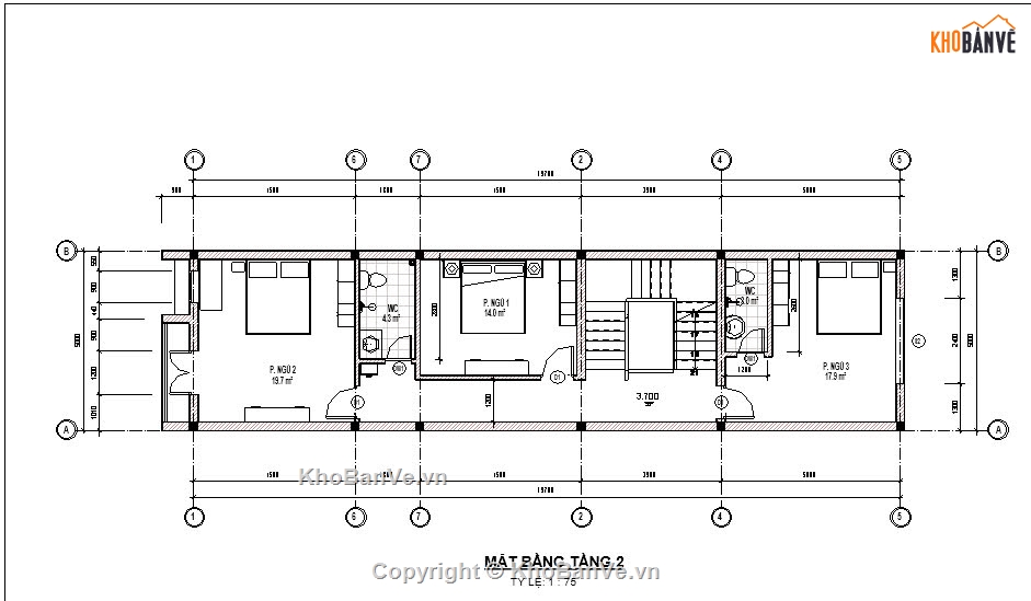 nhà phố 3 tầng,nhà 3 tầng,nhà kích thước 5 x 20m