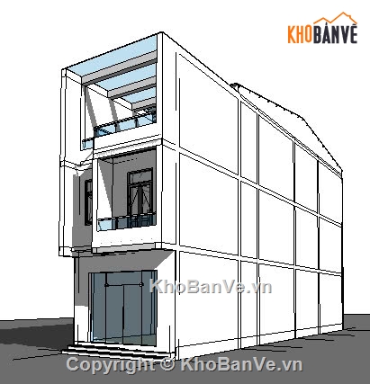 nhà phố 3 tầng,nhà 3 tầng,nhà kích thước 5 x 20m
