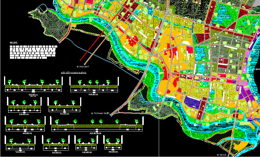 quy hoạch thành phố,Phan Rang Tháp Chàm,quy hoạch chung thành phố Phan Rang Tháp Cham,cad bản vẽ quy hoạch