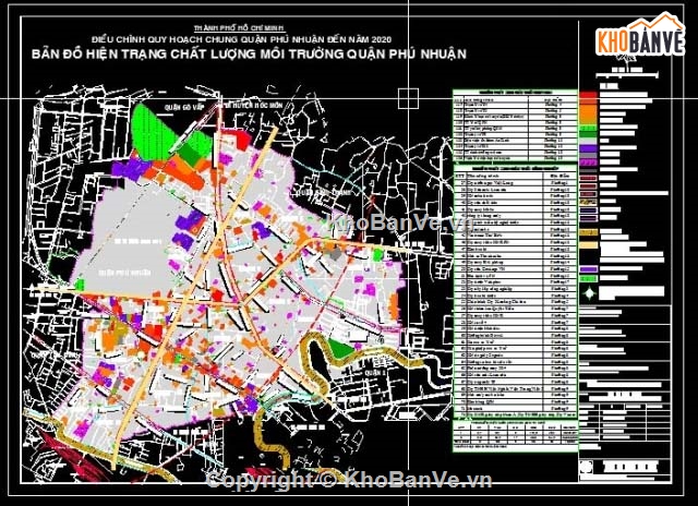 bản đồ quy hoạch,bản đồ hiện trạng,quy hoạch quận phú nhuận,quận Phú Nhuận,bản đồ quy hoạch quận Phú nhuận