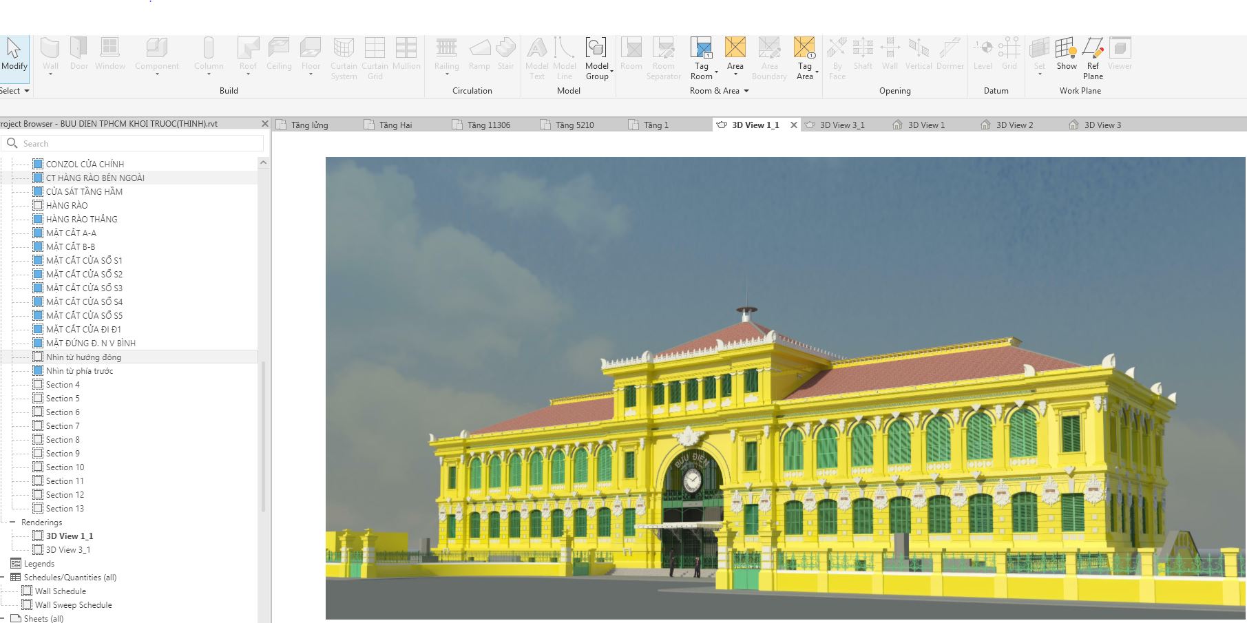 Revit bưu điện,trung tâm bưu điện,file bản vẽ bưu điện,kiến trúc bưu điện,thiết kế bưu điện revit