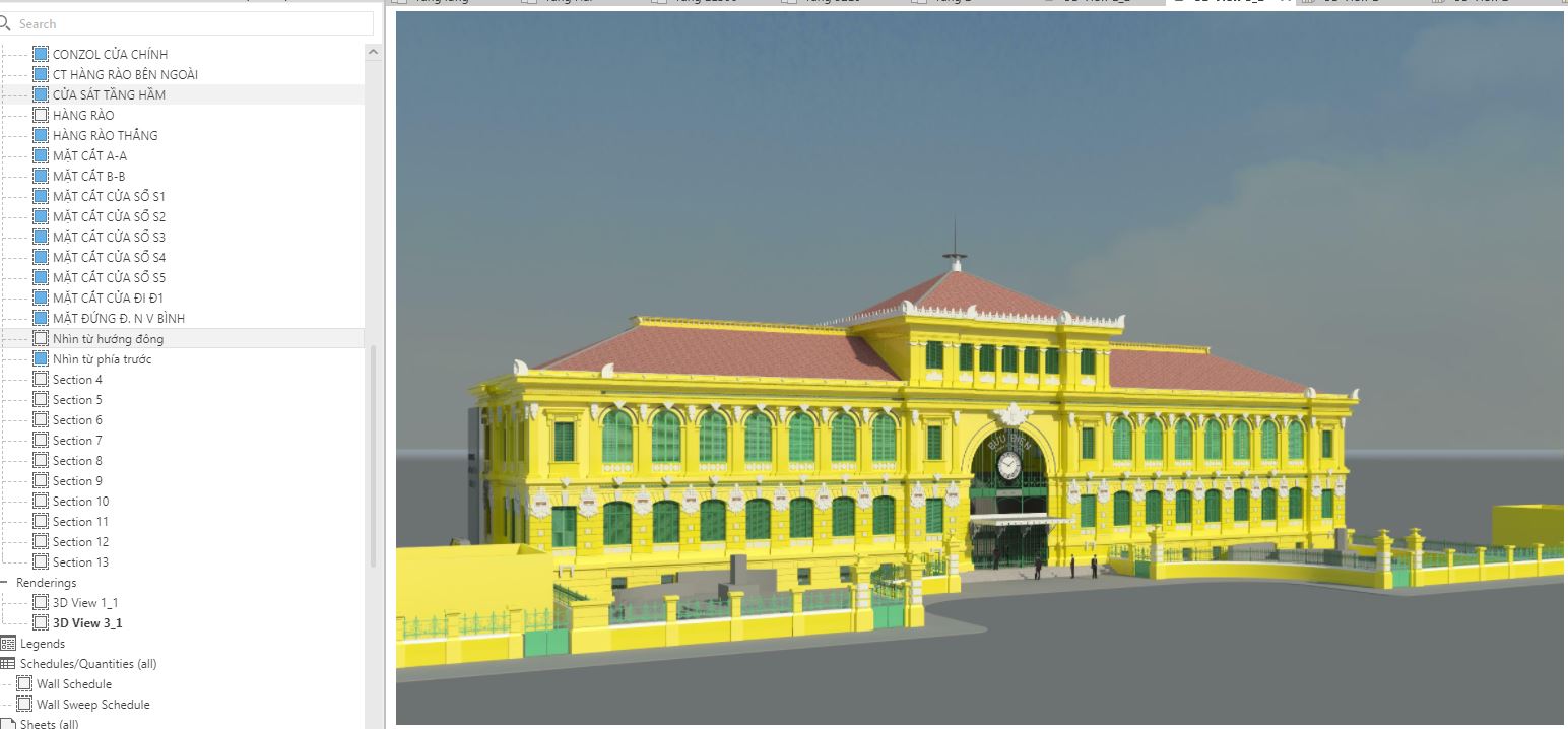 Revit bưu điện,trung tâm bưu điện,file bản vẽ bưu điện,kiến trúc bưu điện,thiết kế bưu điện revit