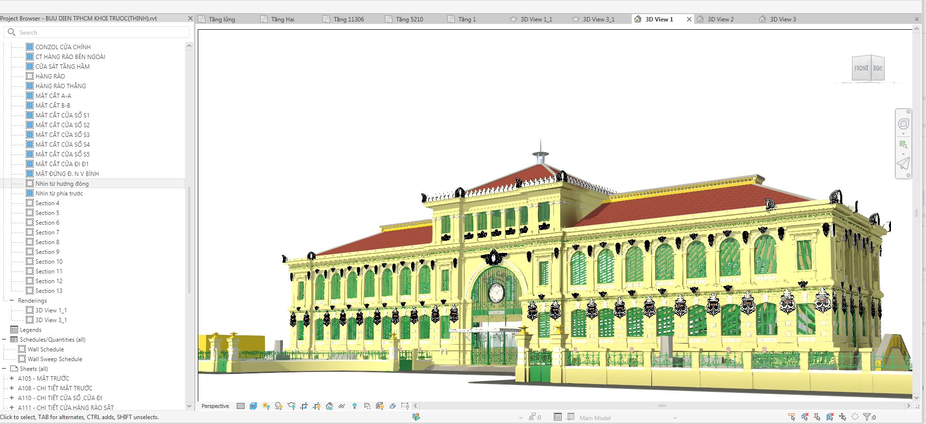 Revit bưu điện,trung tâm bưu điện,file bản vẽ bưu điện,kiến trúc bưu điện,thiết kế bưu điện revit