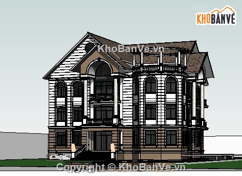 Bản vẽ BT 4 tầng,revit biệt thự,biệt thự 4 tầng có tầng hầm,Revit biệt thự 4 tầng