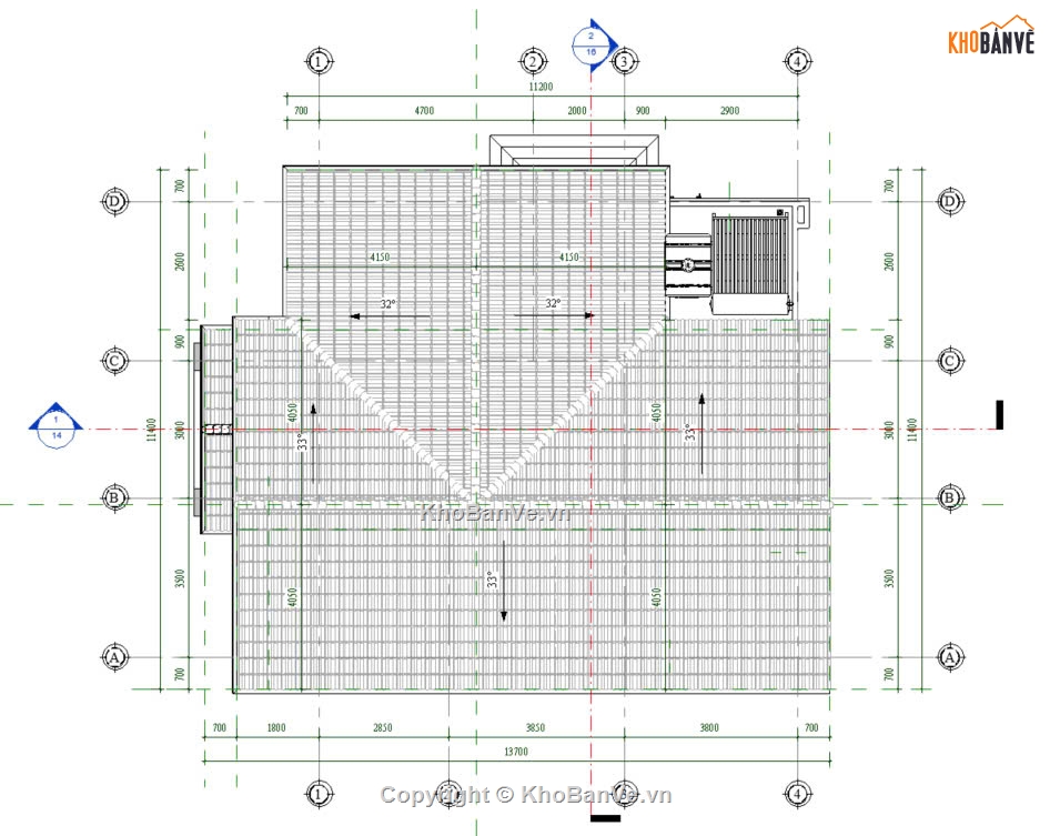 kiến trúc nhà mái thái,Nhà mái thái đẹp,File revit nhà,revit full,Revit đầy đủ nhà mái thái