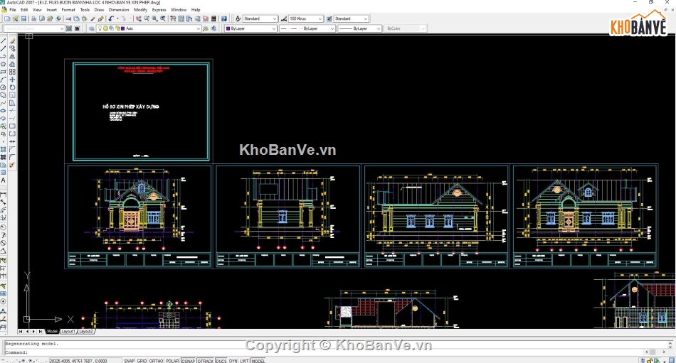 nhà cấp 4 nông thôn,mẫu nhà cấp 4 nông thôn,file revit nhà cấp 4