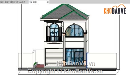 nhà phố 2 tầng,revit nhà phố 2 tầng,file revit nhà phố 2 tầng