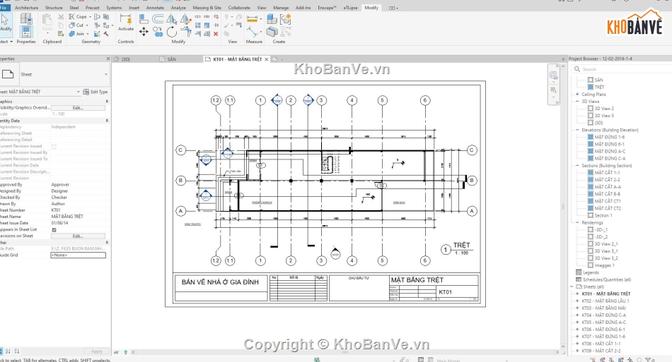 revit nhà phố,nhà phố 2 tầng revit,kiến trúc nhà phố  2 tầng