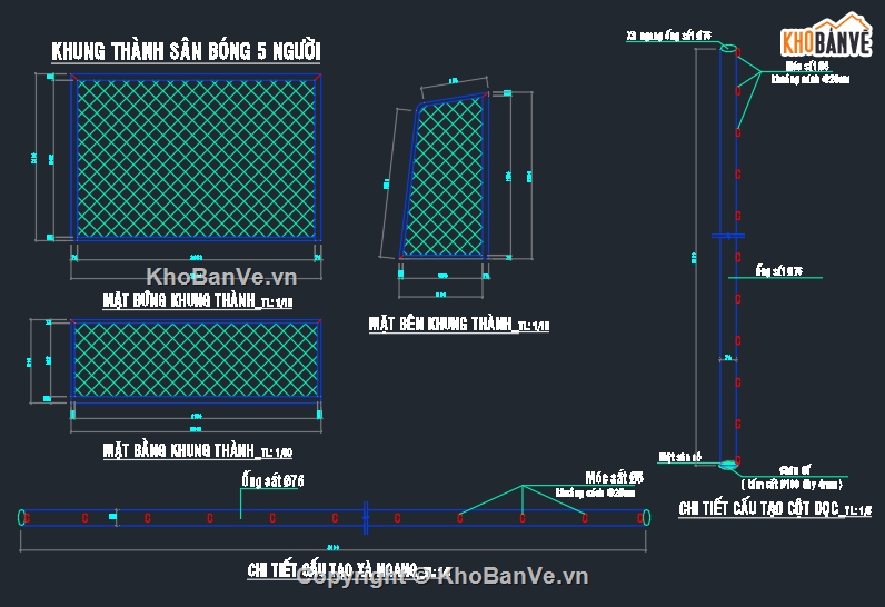 file cad sân bóng,sân cỏ nhân tạo,sân bóng nhân tạo,sân bóng mini (5 người)