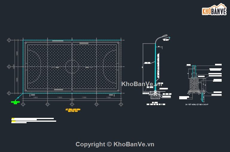 file cad sân bóng,sân cỏ nhân tạo,sân bóng nhân tạo,sân bóng mini (5 người)