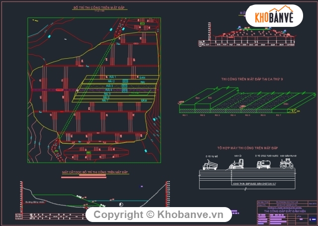 Thi công 2,đại học thuỷ lợi,đồ án môn học,đề 43 thi công 2,Đồ án thi công hồ chứa nước sông,công trình hồ chứa nước